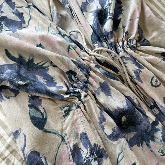 Floral Linen Wrap / Cover up Made in Italy - Picture 5 of 8